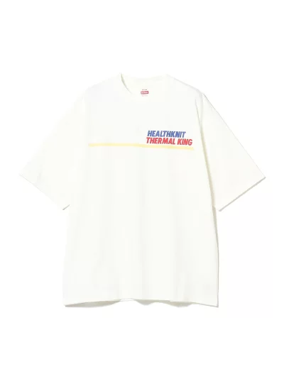 Healthknit × B:MING by BEAMS 別注 カタログ プリント Tシャツ