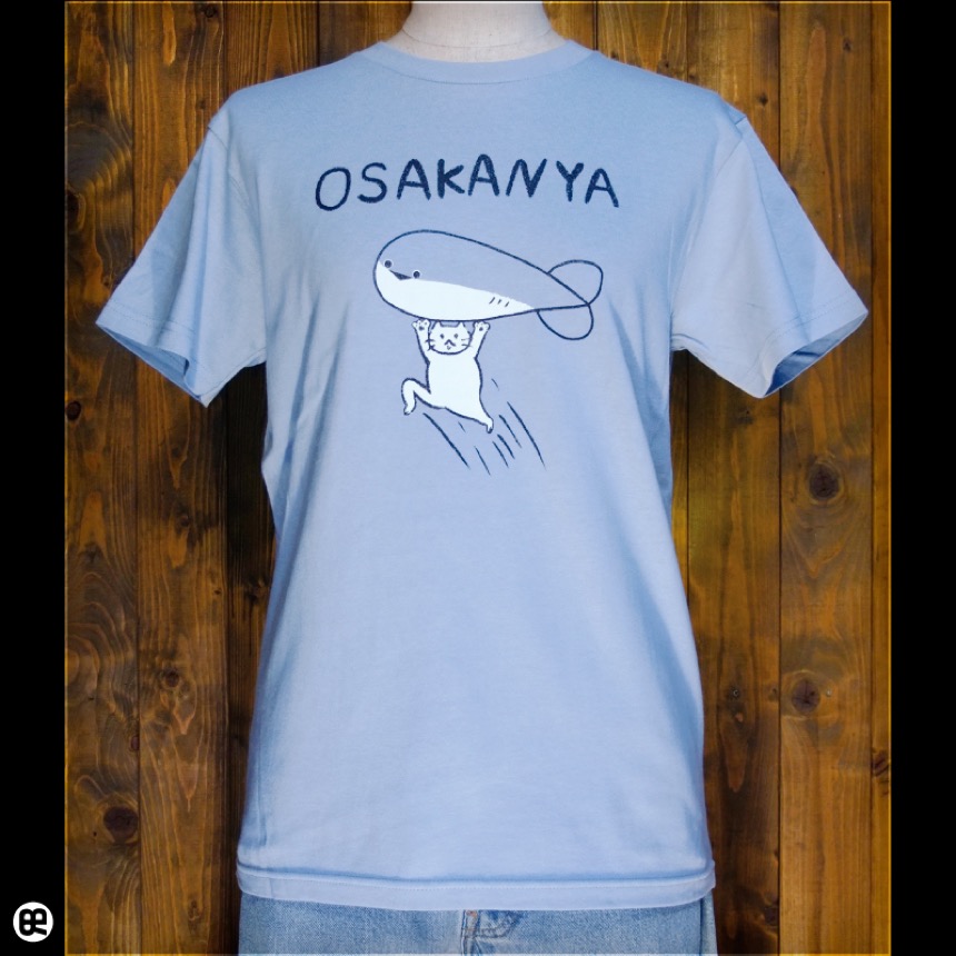 OSAKANYA（おさかなや）アシッドブルー Tシャツ